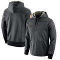 Pkot LA.Chargers Gray Pullover Hoodie Home Game Blank Player Stitched Jerseys