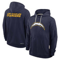 Pkot LA.Chargers Navy LOGO Pullover Hoodies Home Game Blank Player Stitched Jerseys