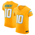 Pkot LA.Chargers #10 Justin Herbert Gold Alternate Vapor F.U.S.E. Elite Stitched Jerseys
