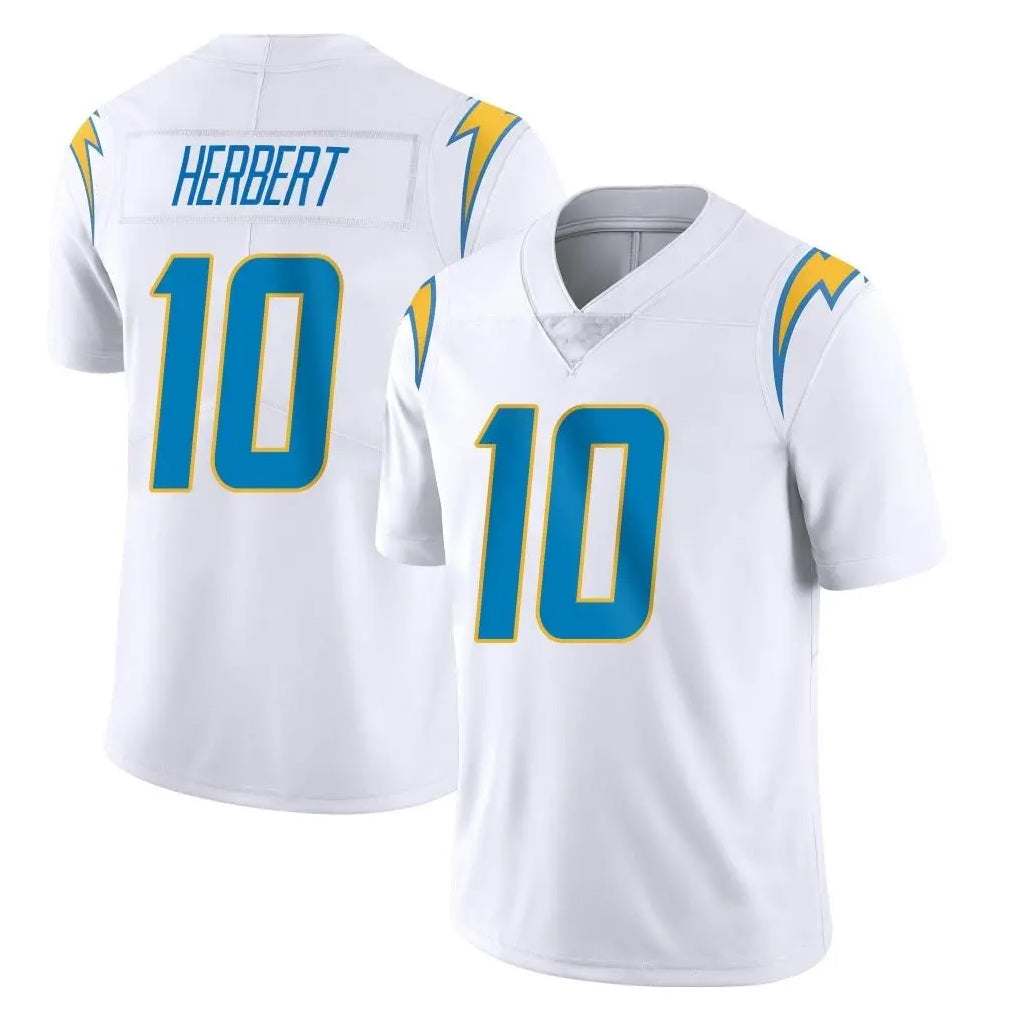 Pkot LA.Chargers #10 Justin Herbert Player White Limited Vapor Untouchable Home Game Stitched Jerseys