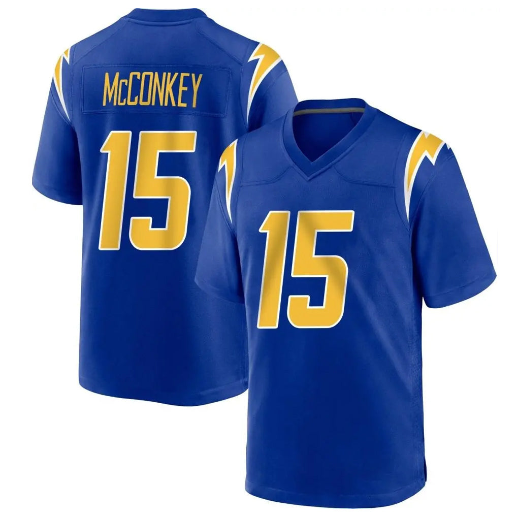 Pkot LA.Chargers #15 Ladd McConkey Player Royal Home Game Stitched Jerseys