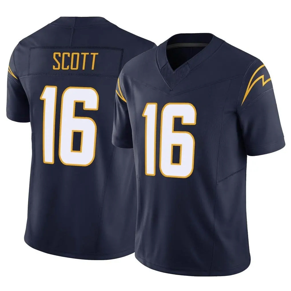 Pkot LA.Chargers #16 J.K. Scott Player Navy Limited Vapor F.U.S.E. Home Game Stitched Jerseys