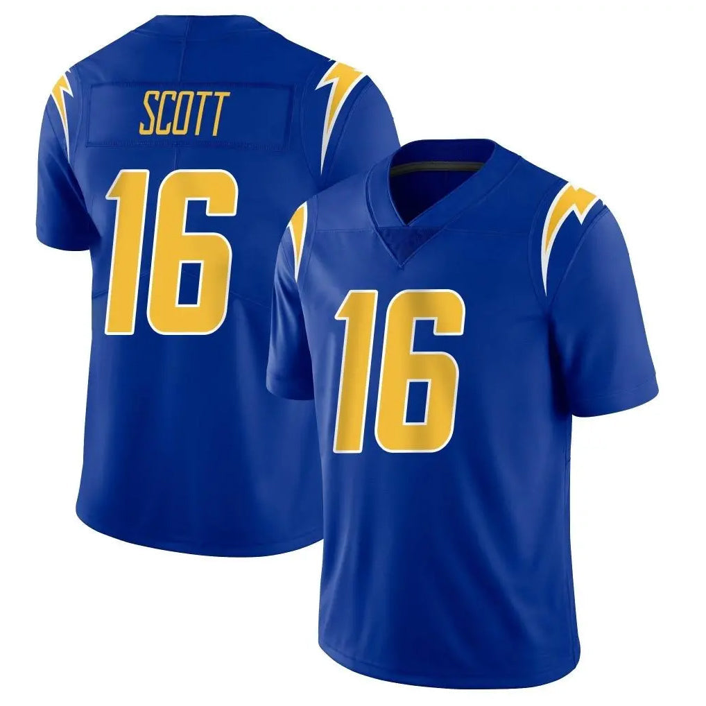 Pkot LA.Chargers #16 J.K. Scott Player Royal Limited Vapor Home Game Stitched Jerseys