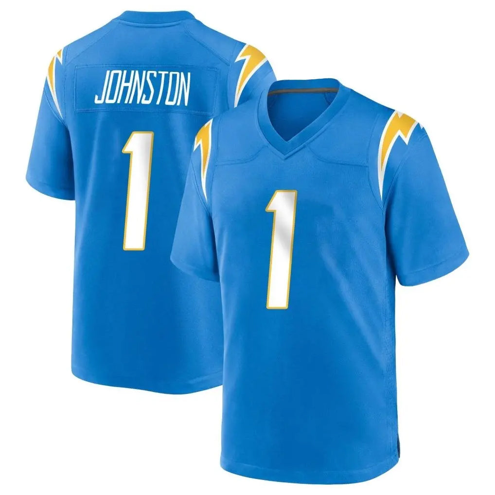 Pkot  LA.Chargers #1 Quentin Johnston Player Blue Home Game Stitched Jerseys