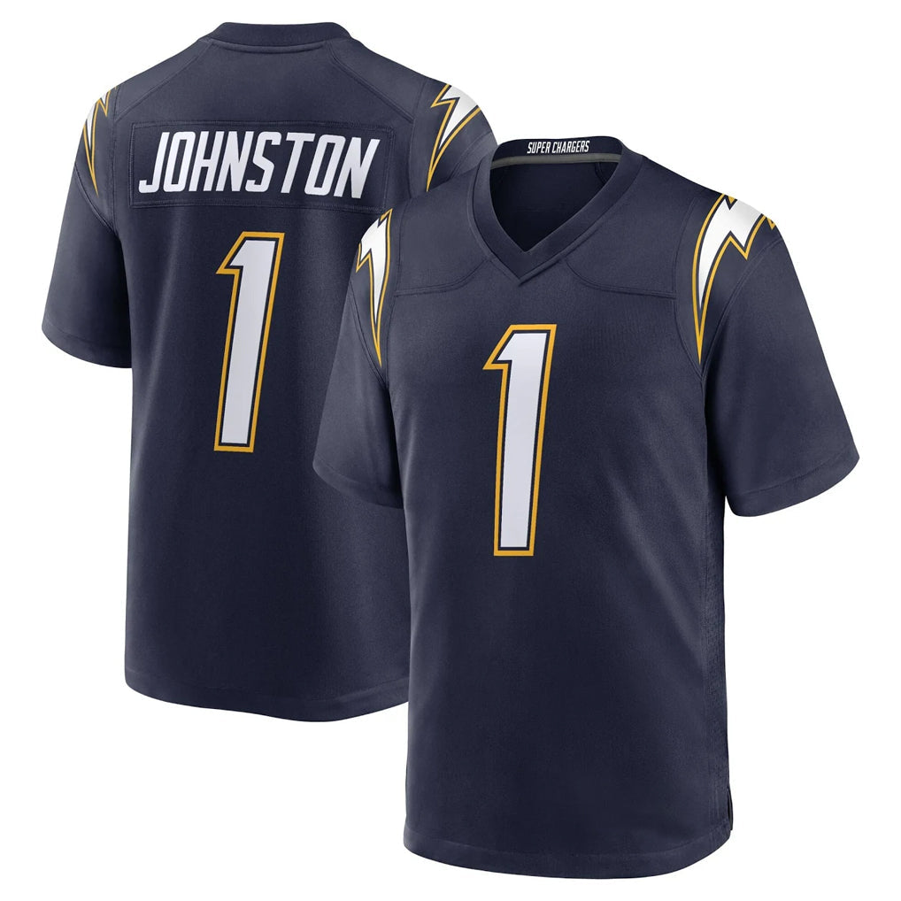 Pkot  LA.Chargers #1 Quentin Johnston Player Navy Alternate Home Game Stitched Jerseys