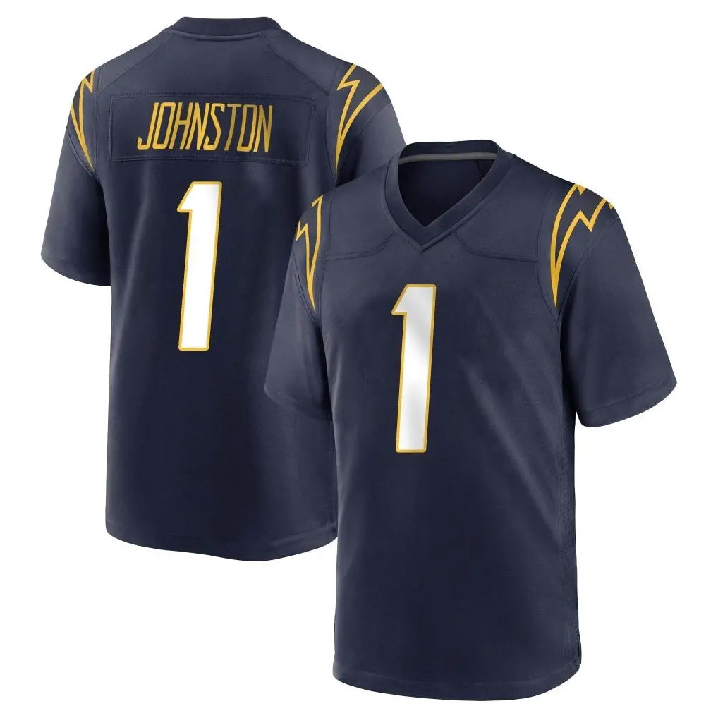 Pkot LA.Chargers #1 Quentin Johnston Player Navy Home Game Stitched Jerseys
