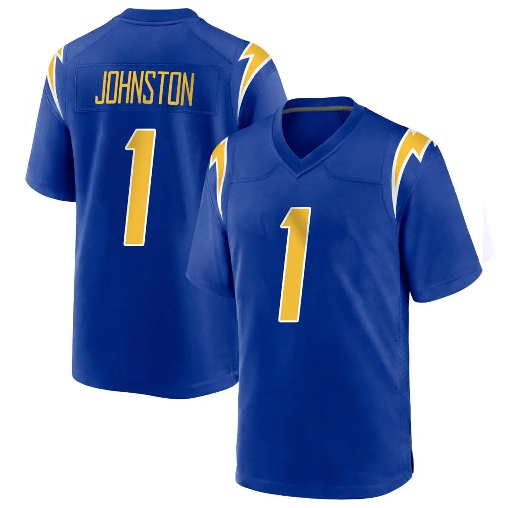 Pkot  LA.Chargers #1 Quentin Johnston Player Royal Home Game Stitched Jerseys