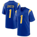 Pkot  LA.Chargers #1 Quentin Johnston Player Royal Home Game Stitched Jerseys
