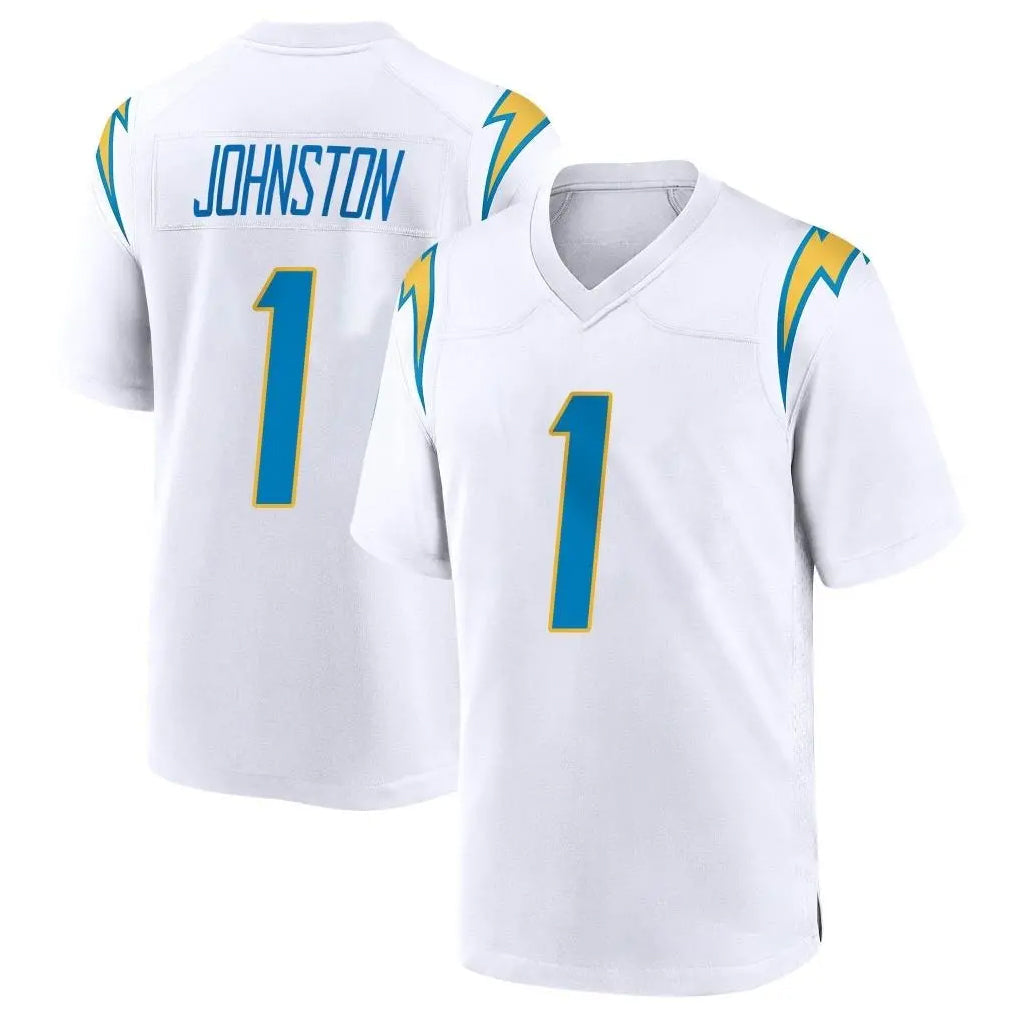 Pkot  LA.Chargers #1 Quentin Johnston Player White Home Game Stitched Jerseys