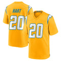 Pkot LA.Chargers #20 Cam Hart Player Gold Home Game Stitched Jerseys