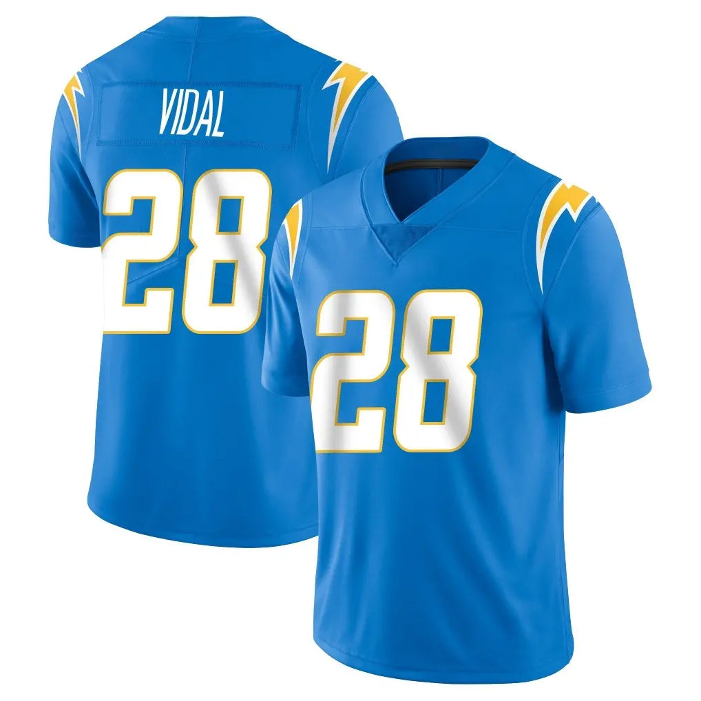 Pkot LA.Chargers #28 Kimani Vidal Player Blue Limited Vapor Untouchable Home Game Stitched Jerseys