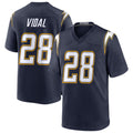 Pkot LA.Chargers #28 Kimani Vidal Player Navy Alternate Home Game Stitched Jerseys
