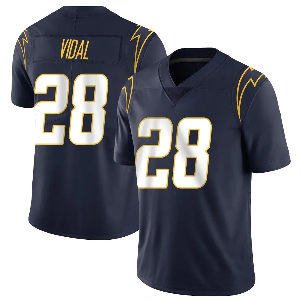 Pkot LA.Chargers #28 Kimani Vidal Player Navy Limited Vapor Untouchable Home Game Stitched Jerseys