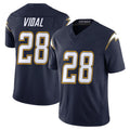 Pkot LA.Chargers #28 Kimani Vidal Player Navy Vapor F.U.S.E. Limited Home Game Stitched Jerseys
