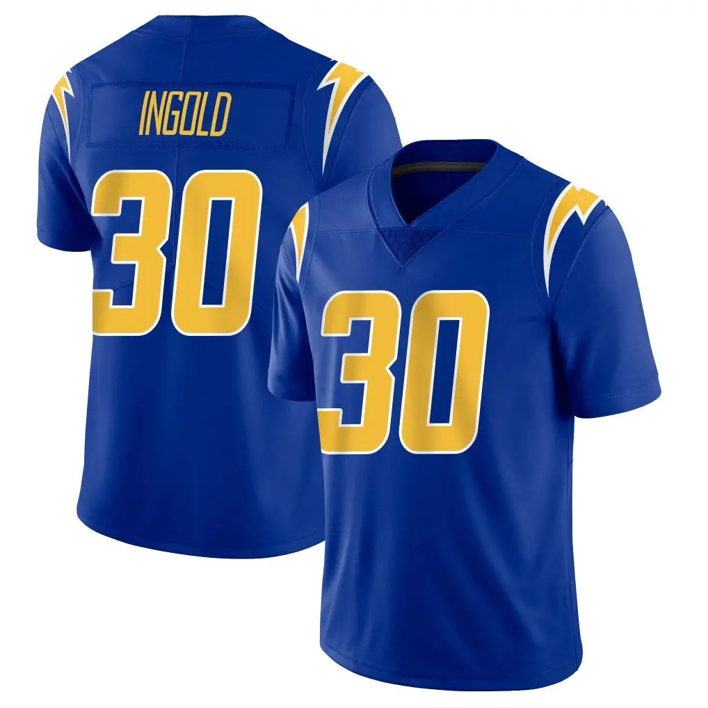 Pkot LA.Chargers #30 Alec Ingold Player Royal Limited Vapor Home Game Stitched Jerseys