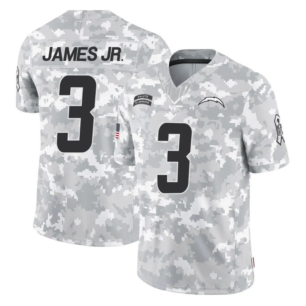 Pkot LA.Chargers #3 Derwin James Jr. Player Arctic Camo Salute To Service Limited Game Stitched Jerseys