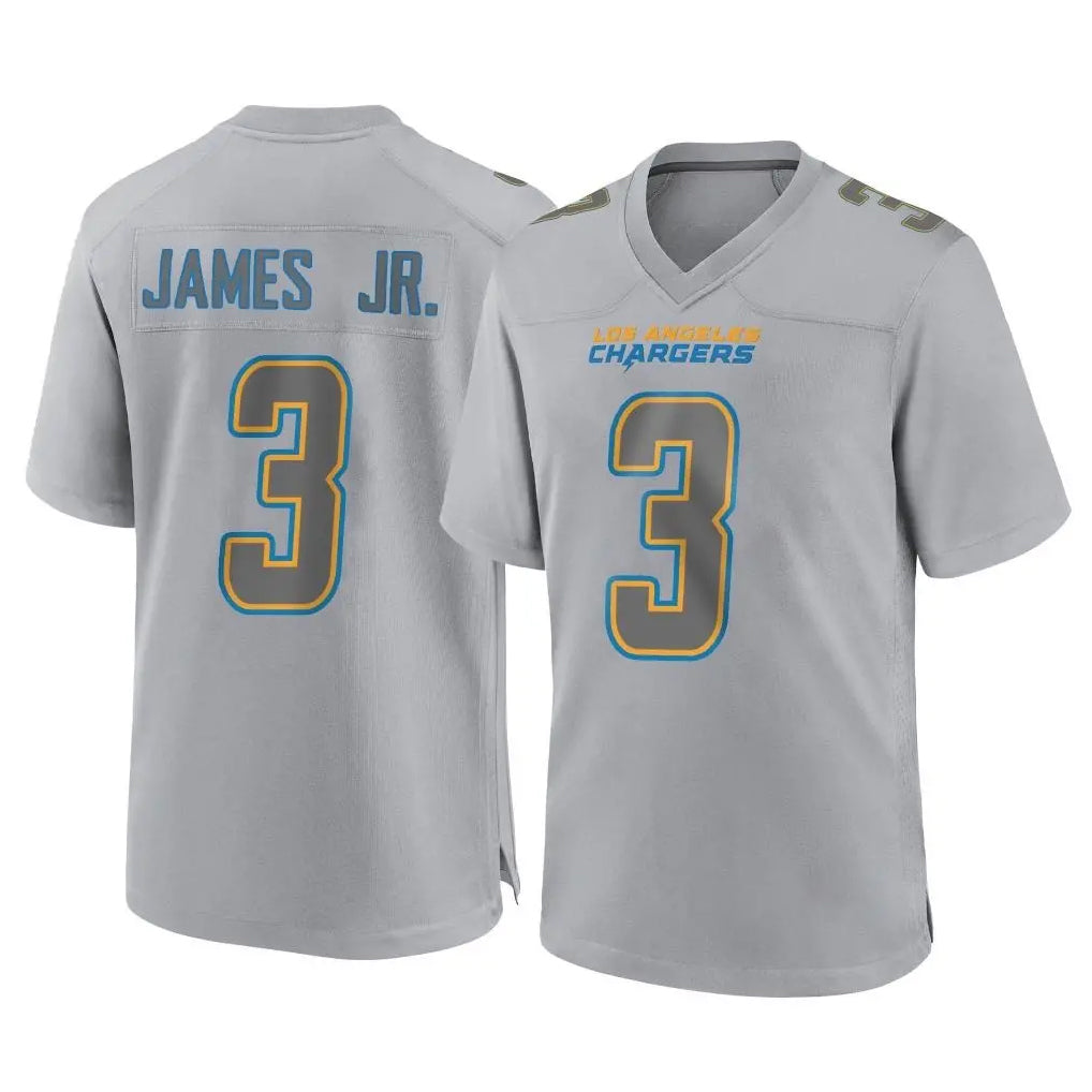 Pkot LA.Chargers #3 Derwin James Jr. Player Gray Atmosphere Fashion Home Game Stitched Jerseys