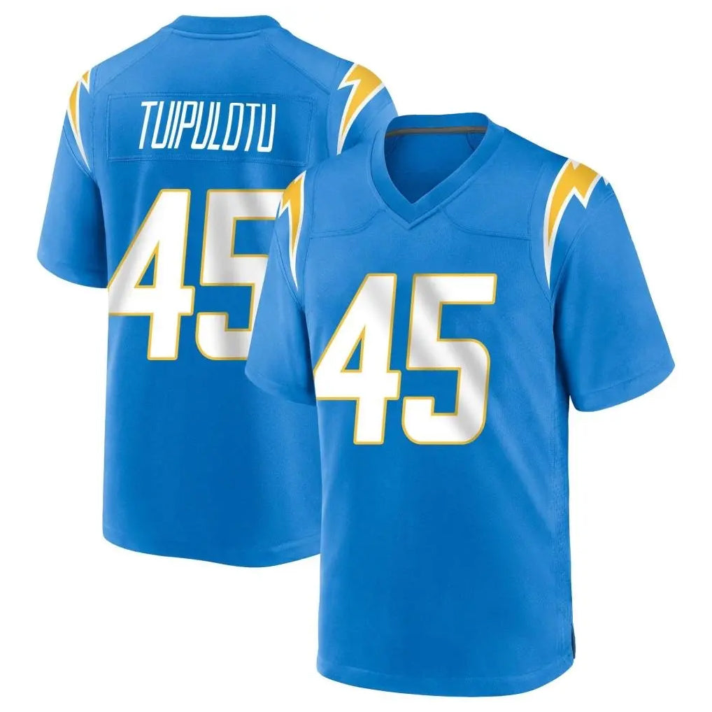 Pkot LA.Chargers #45 Tuli Tuipulotu Player Blue Home Game Stitched Jerseys