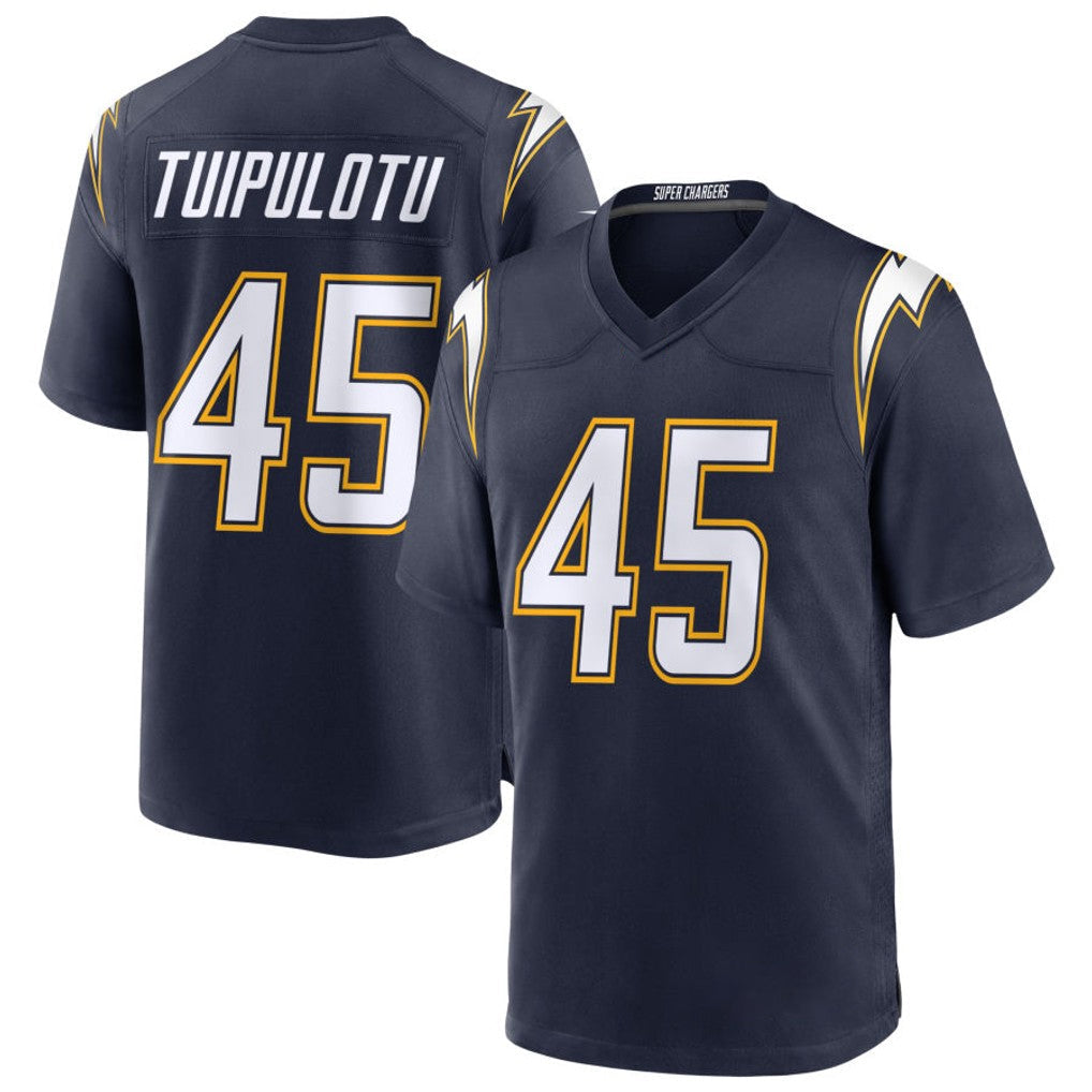 Pkot LA.Chargers #45 Tuli Tuipulotu Player Navy Alternate Home Game Stitched Jerseys