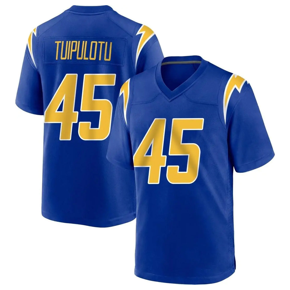 Pkot LA.Chargers #45 Tuli Tuipulotu Player Royal Home Game Stitched Jerseys