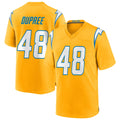 Pkot LA.Chargers #48 Bud Dupree Player Gold Home Game Stitched Jerseys