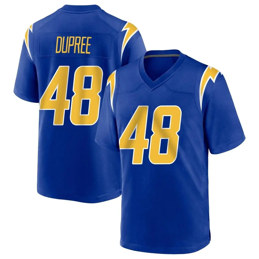 Pkot LA.Chargers #48 Bud Dupree Player Royal Home Game Stitched Jerseys