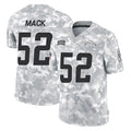 Pkot LA.Chargers #52 Khalil Mack Player Arctic Camo Salute To Service Limited Game Stitched Jerseys