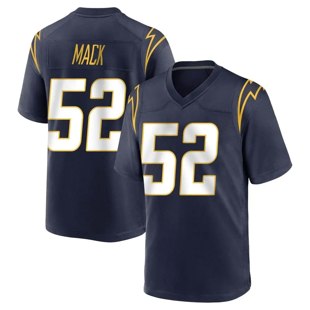 Pkot LA.Chargers #52 Khalil Mack Player Navy Home Game Stitched Jerseys