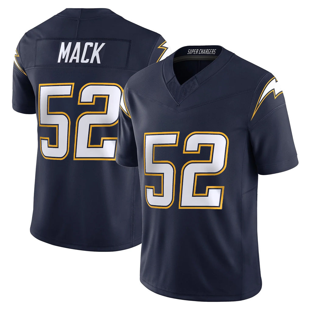 Pkot LA.Chargers #52 Khalil Mack Player Navy Vapor F.U.S.E. Limited Home Game Stitched Jerseys