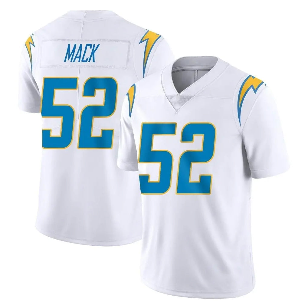 Pkot LA.Chargers #52 Khalil Mack Player White Limited Vapor Untouchable Home Game Stitched Jerseys