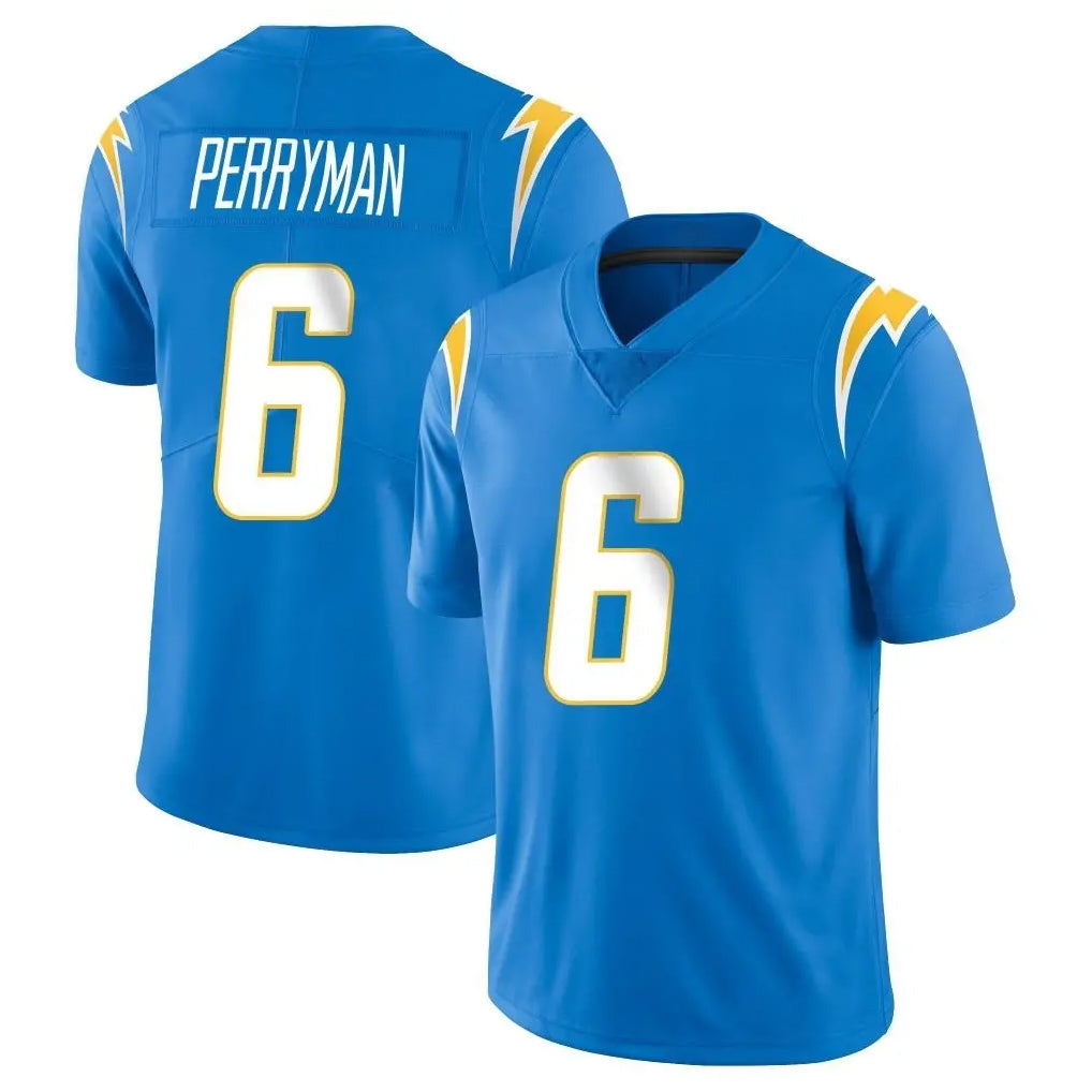 Pkot LA.Chargers #6 Denzel Perryman Player Blue Limited Vapor Untouchable Home Game Stitched Jerseys