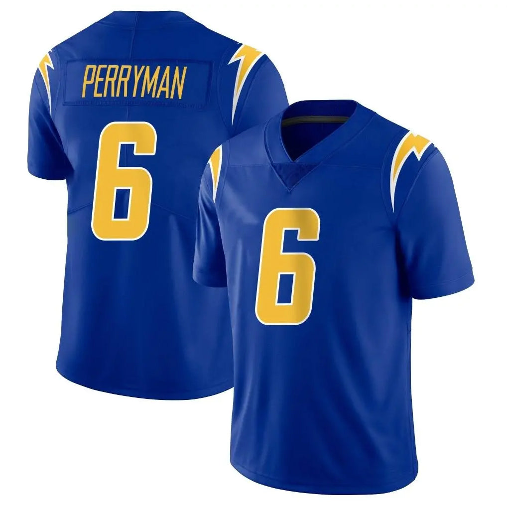 Pkot LA.Chargers #6 Denzel Perryman Player Royal Limited Vapor Home Game Stitched Jerseys