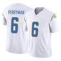 Pkot LA.Chargers #6 Denzel Perryman Player White Limited Vapor F.U.S.E. Home Game Stitched Jerseys