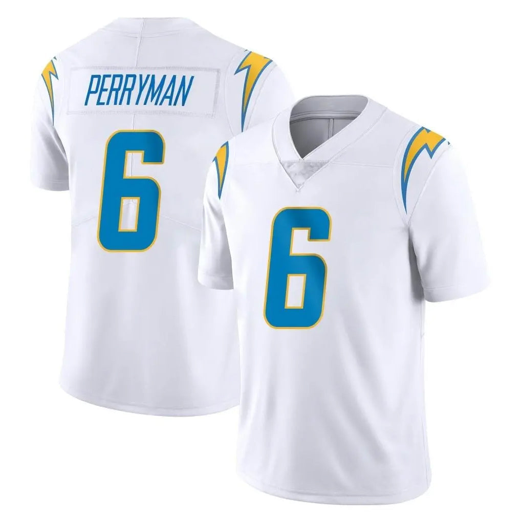Pkot LA.Chargers #6 Denzel Perryman Player White Limited Vapor Untouchable Home Game Stitched Jerseys