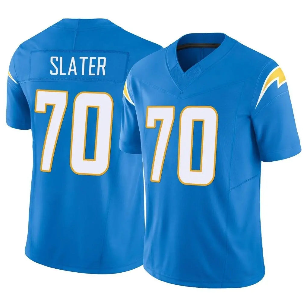 Pkot LA.Chargers #70 Rashawn Slater Player Blue Limited Vapor F.U.S.E. Home Game Stitched Jerseys