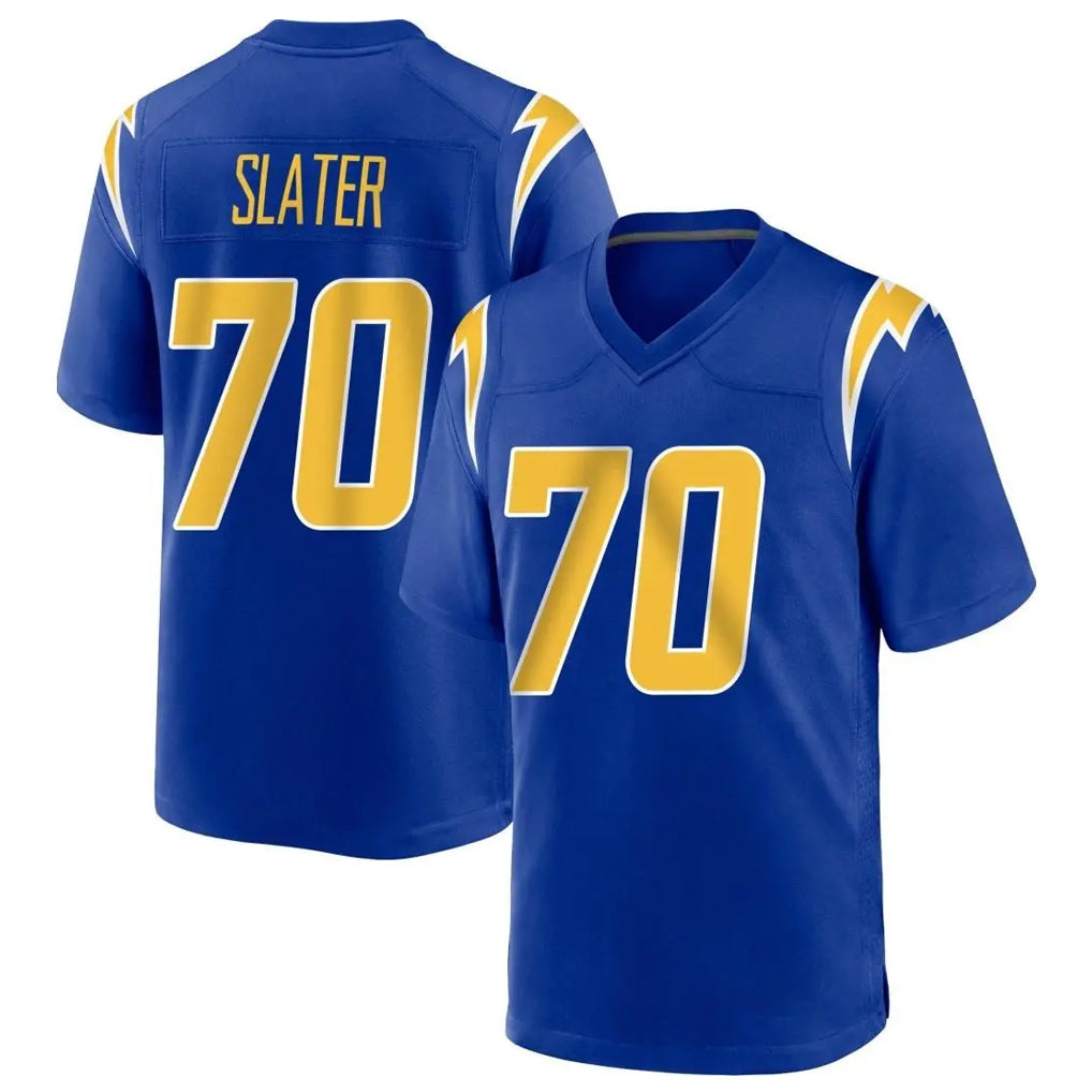 Pkot LA.Chargers #70 Rashawn Slater Player Royal Home Game Stitched Jerseys