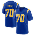 Pkot LA.Chargers #70 Rashawn Slater Player Royal Home Game Stitched Jerseys