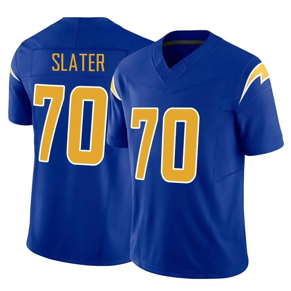 Pkot LA.Chargers #70 Rashawn Slater Player Royal Limited Vapor F.U.S.E. Home Game Stitched Jerseys