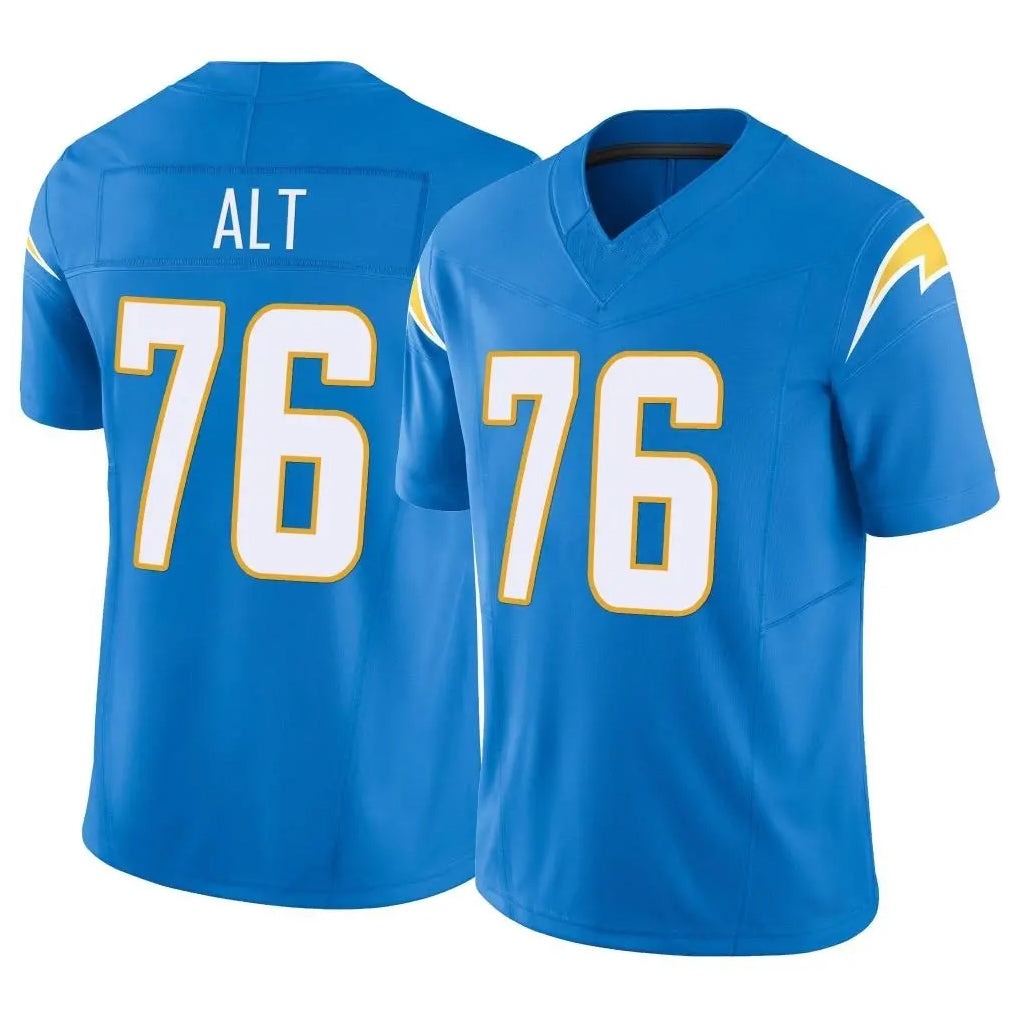 Pkot  LA.Chargers #76 Joe Alt Player Blue Limited Vapor F.U.S.E. Home Game Stitched Jerseys
