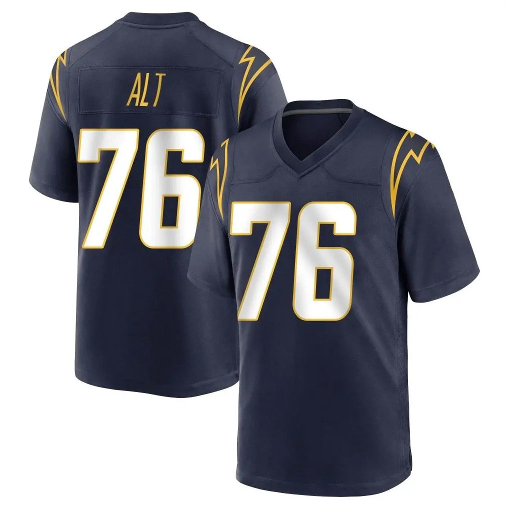 Pkot LA.Chargers #76 Joe Alt Player Navy Home Game Stitched Jerseys