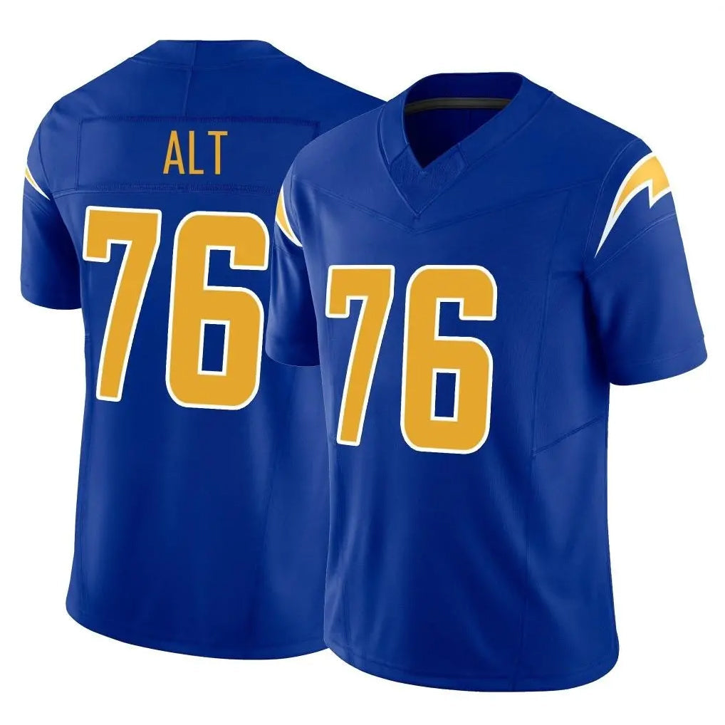 Pkot LA.Chargers #76 Joe Alt Player Royal Limited Vapor F.U.S.E. Home Game Stitched Jerseys
