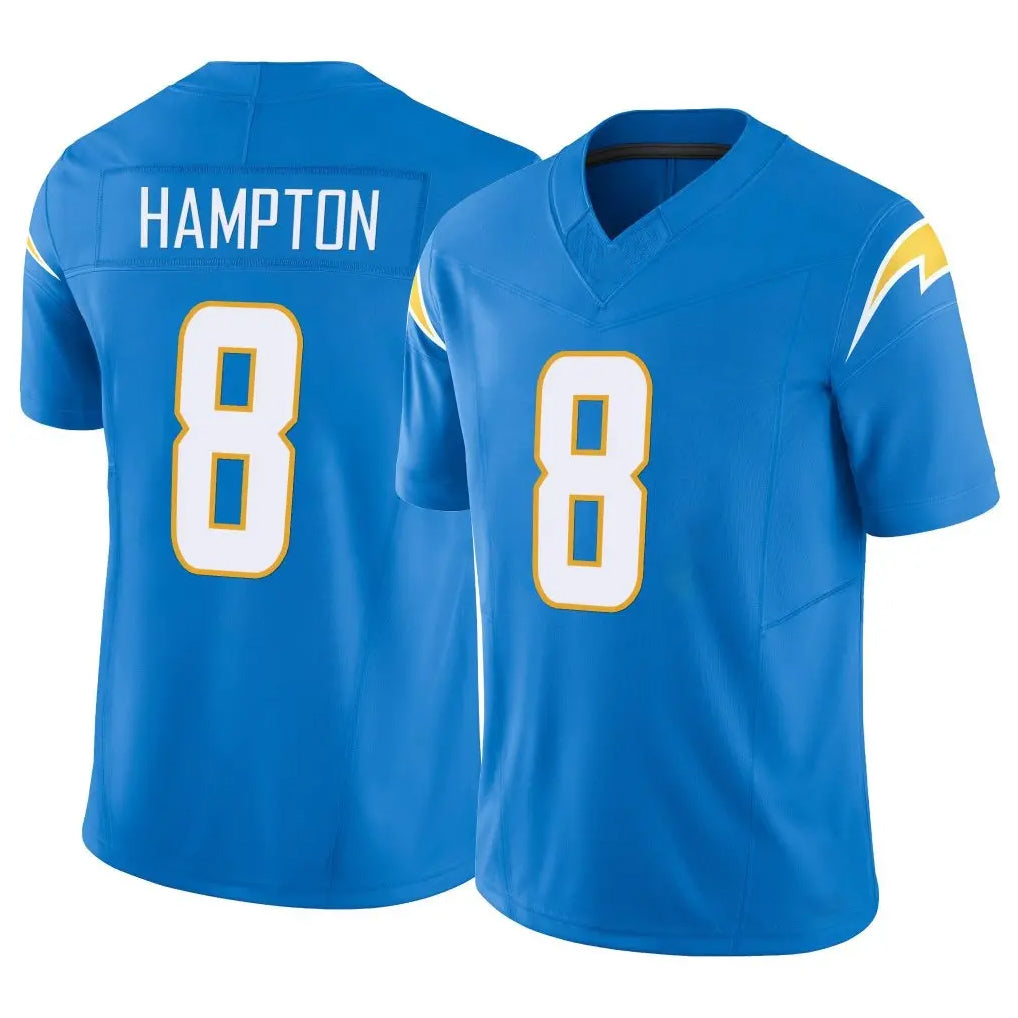 Pkot LA.Chargers #8 Omarion Hampton Player Blue Limited Vapor F.U.S.E. Home Game Stitched Jerseys