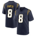 Pkot LA.Chargers #8 Omarion Hampton Player Navy Home Game Stitched Jerseys