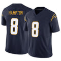 Pkot LA.Chargers #8 Omarion Hampton Player Navy Limited Vapor F.U.S.E. Home Game Stitched Jerseys