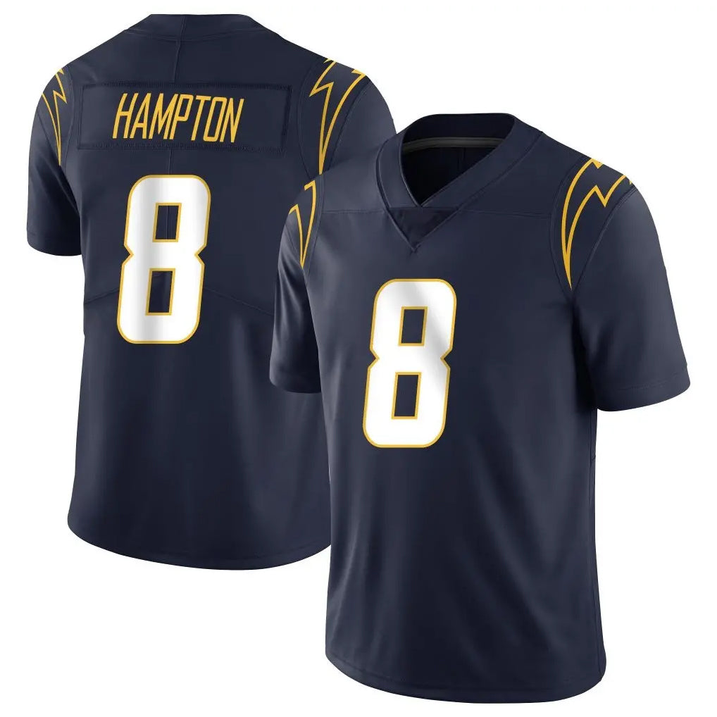 Pkot LA.Chargers #8 Omarion Hampton Player Navy Limited Vapor Untouchable Home Game Stitched Jerseys