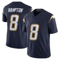 Pkot LA.Chargers #8 Omarion Hampton Player Navy Vapor F.U.S.E. Limited Home Game Stitched Jerseys