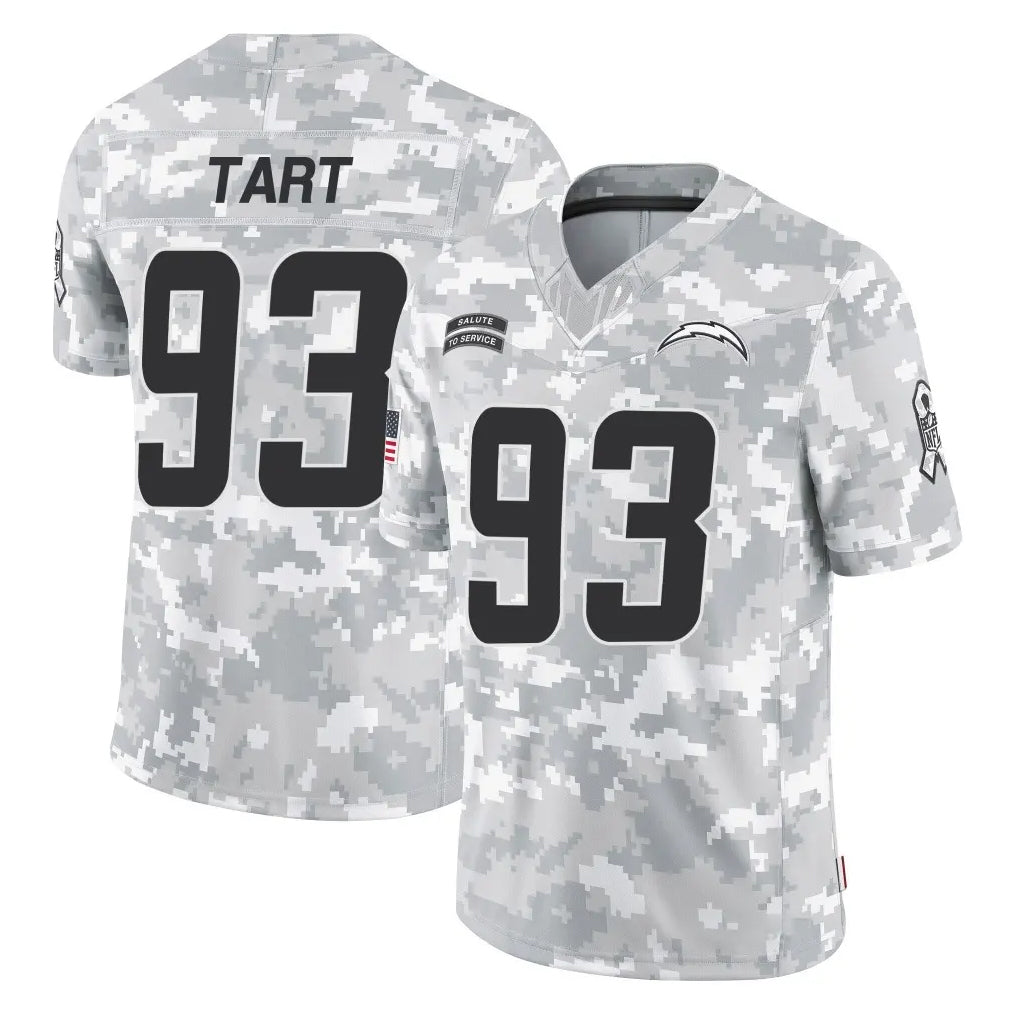 Pkot LA.Chargers #93 Teair Tart Player Arctic Camo Salute To Service Limited Game Stitched Jerseys