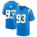 Pkot LA.Chargers #93 Teair Tart Player Blue Home Game Stitched Jerseys