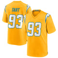 Pkot LA.Chargers #93 Teair Tart Player Gold Home Game Stitched Jerseys