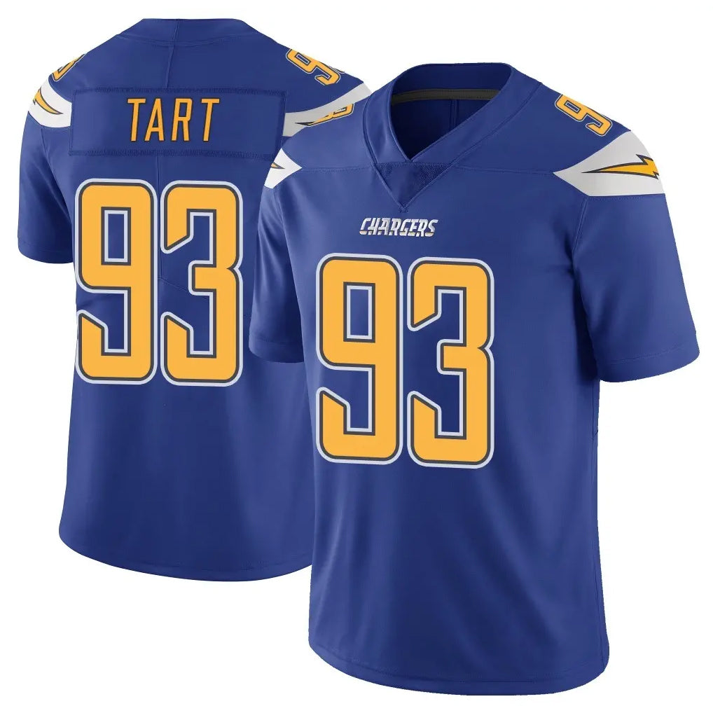 Pkot LA.Chargers #93 Teair Tart Player Royal Limited Color Rush Vapor Untouchable Home Game Stitched Jerseys